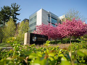 campus in a spring 