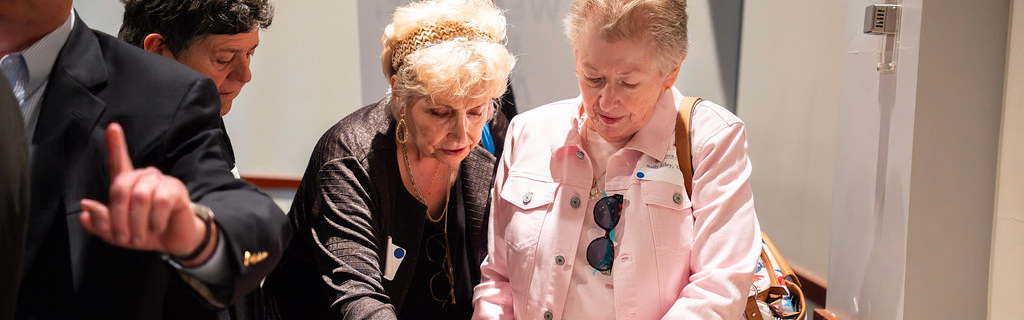 women at an event